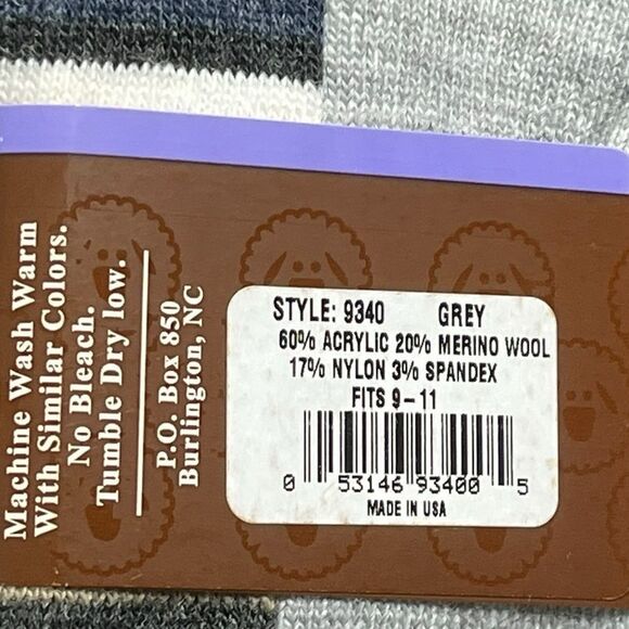 Merino Wool Blend Women’s Striped Socks, 2 Packs, Sizes 6-9, NWT - Picture 4 of 6